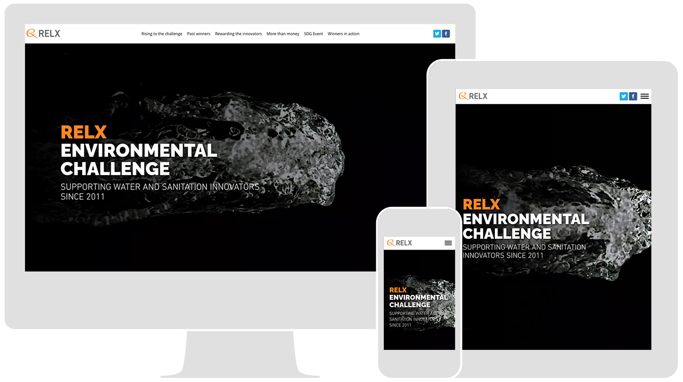 RELX Environmental challenge, by RELX, renders responsively across all devices